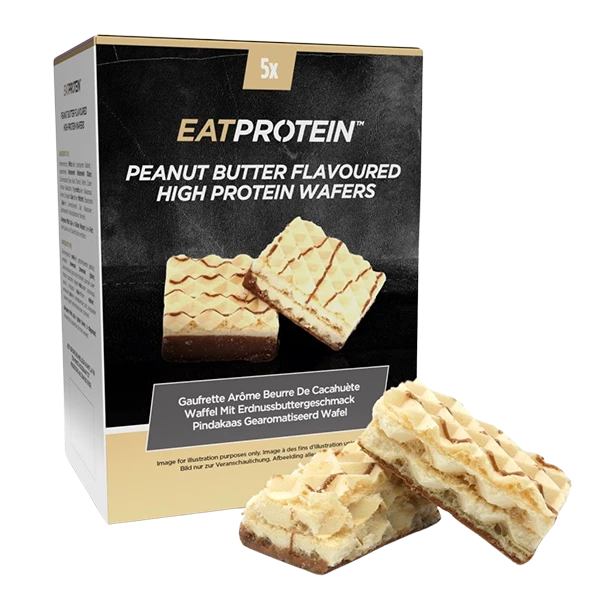 Peanut Butter Flavoured Protein Wafer (Box of 5 Servings)